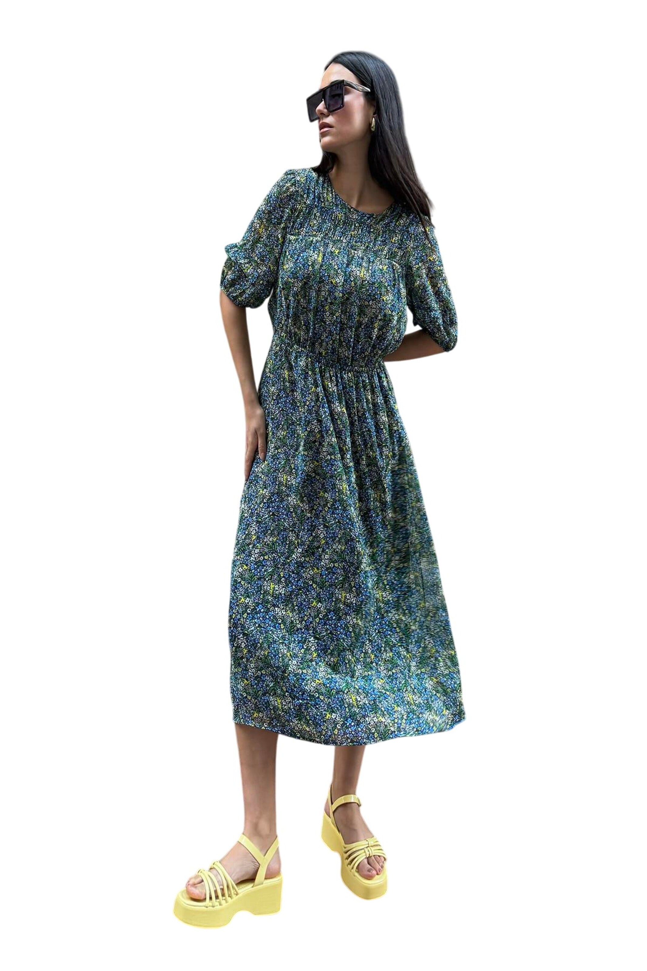 For You Moda Dress in Green