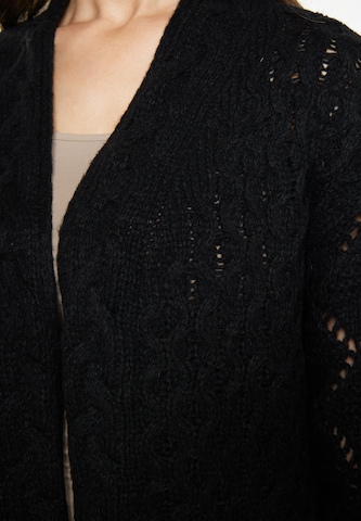 Usha Knit cardigan 'Sivene' in Black