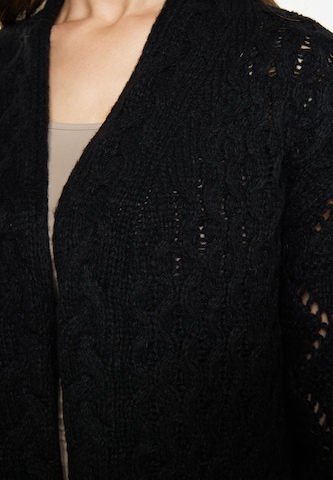 Usha Knit Cardigan 'Sivene' in Black