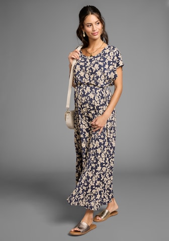 Neun Monate Kleid in Blau