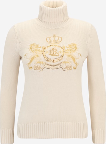 Lauren Ralph Lauren Petite Trui 'KARJY' in Beige: voorkant