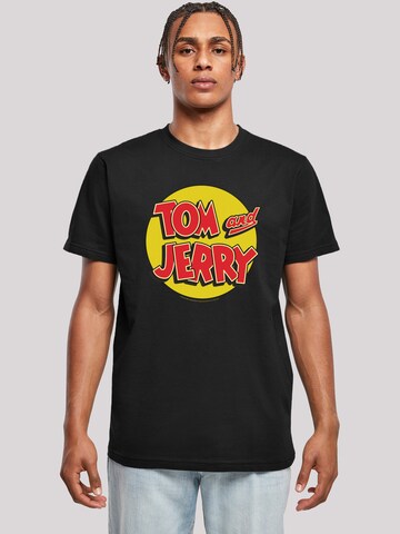 F4NT4STIC Shirt 'Tom And Jerry' in Zwart: voorkant
