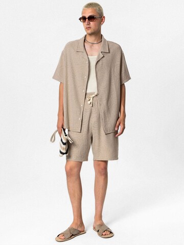 Chemise 'Salvia' VAMOS CLO en beige : devant