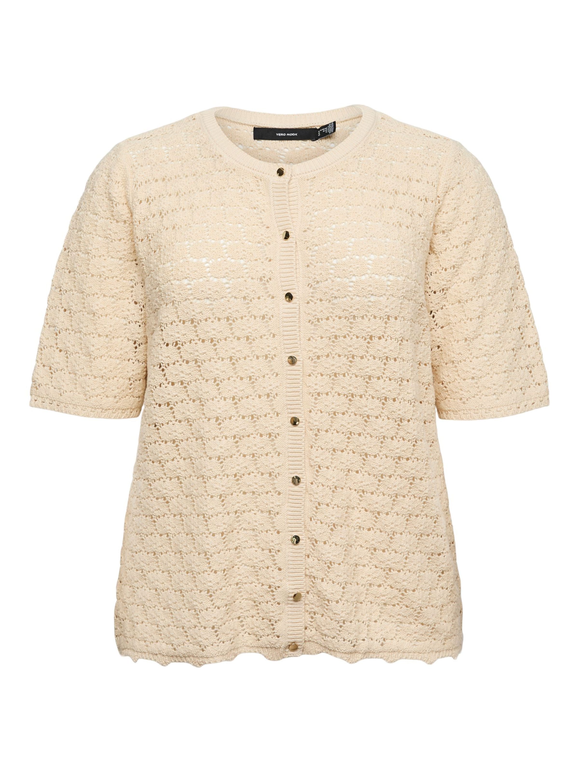 Giacchetta 'VMCKORA' di Vero Moda Curve in beige: frontale