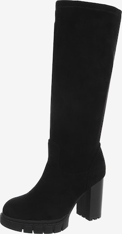Ital-Design Stiefel in Schwarz: Vorderseite