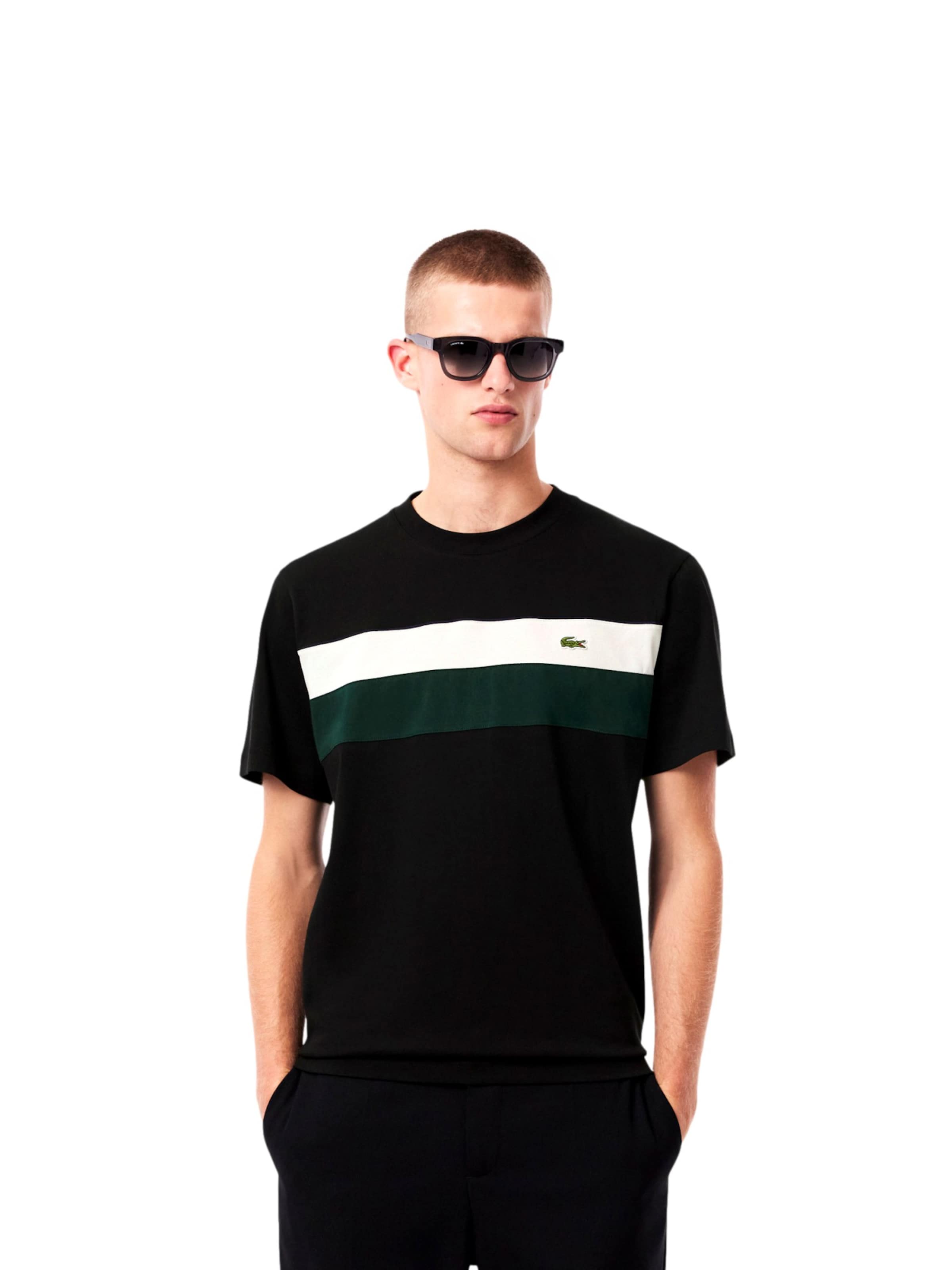 LACOSTE Shirt in Zwart: voorkant
