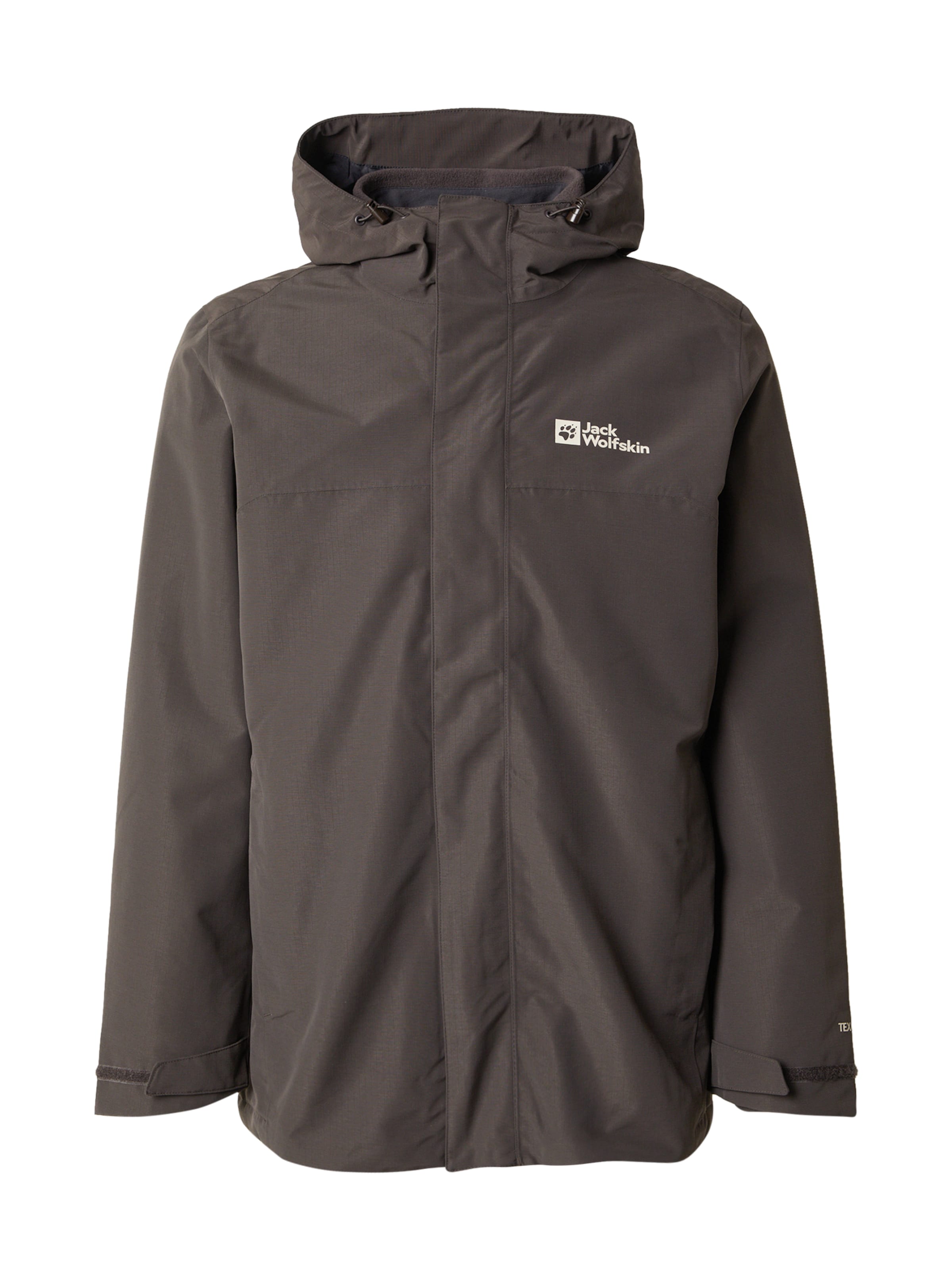 JACK WOLFSKINOutdoor jakna 'Altenberg' - smeđa boja: prednji dio