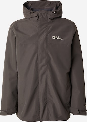 JACK WOLFSKIN Куртка в спортивном стиле 'Altenberg' в Коричневый: спереди
