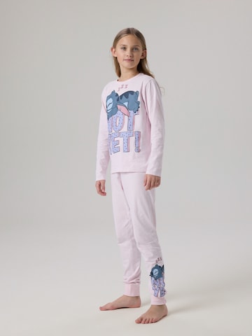 Pyjama 'NKFANDA STITCH' NAME IT en rose : devant