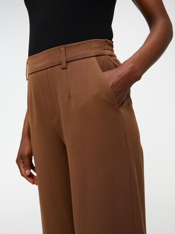 Wide leg Pantaloni 'Lisa' di OBJECT in marrone