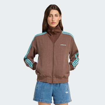 ADIDAS ORIGINALS Sweatvest in Bruin: voorkant