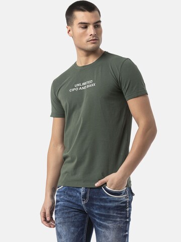CIPO & BAXX Shirt 'CT827' in Green