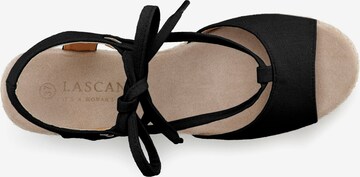 LASCANA - Sandalias con hebilla en negro