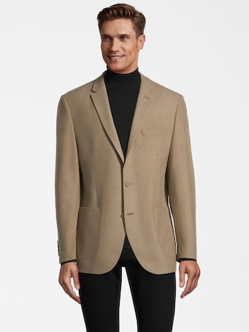 Coupe regular Veste de costume Steffen Klein en beige : devant