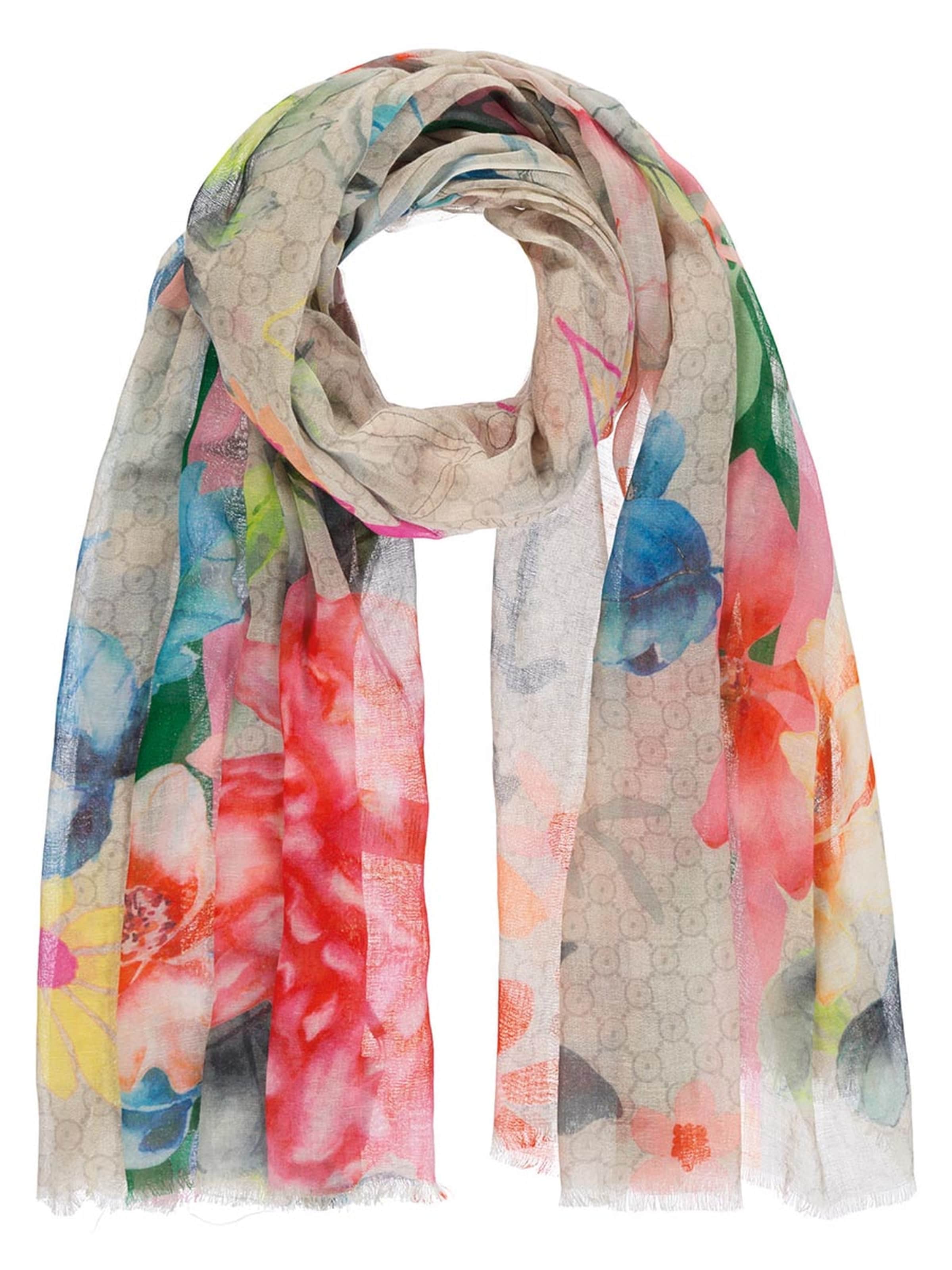 Passigatti Tuch 'Schal mit Insekten und Blumen'‌ in Rot: Vorderseite