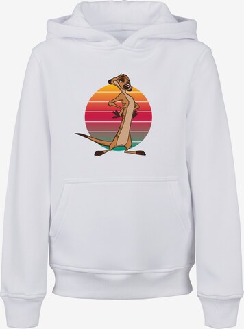 F4NT4STIC Sweatshirt 'König der Löwen Timon Sunset' in Wit: voorkant