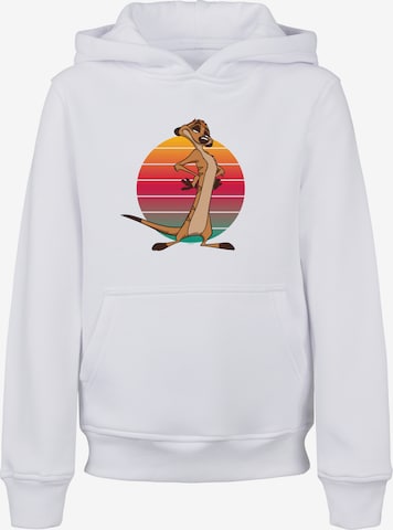 F4NT4STIC Sweatshirt 'König der Löwen Timon Sunset' in Weiß: predná strana