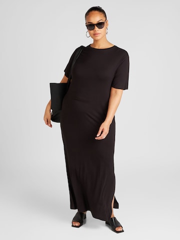 PIECES Curve Sukienka 'SOFIA' w kolorze czarny