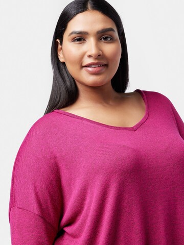 Vero Moda Curve Sweater 'BRIANNA' in Pink