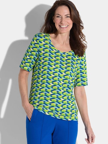 Goldner Shirt in Grün