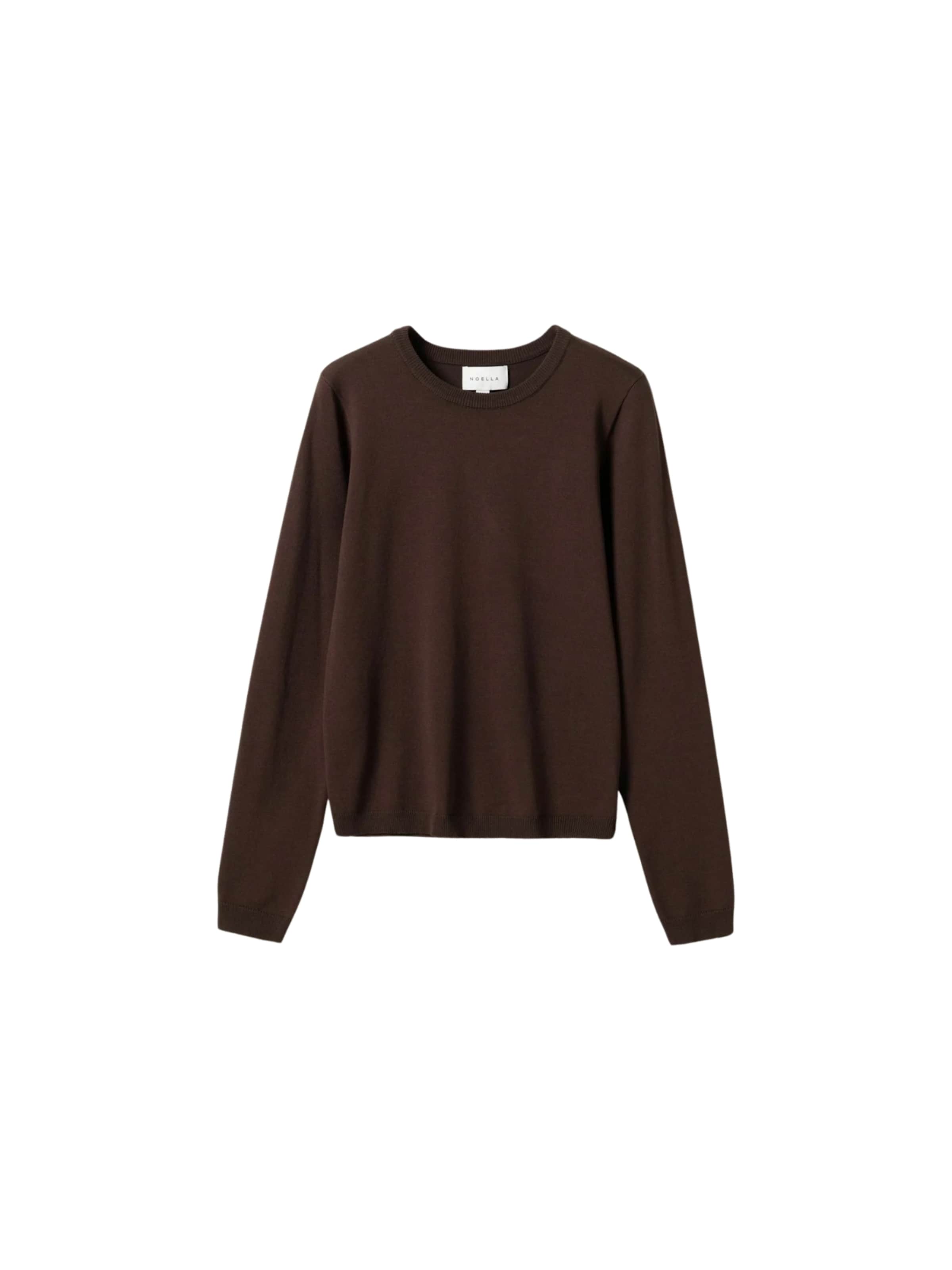 Top ' N-Mardine Knit ' di Noella in marrone: frontale