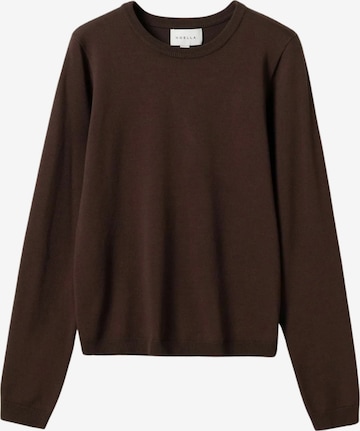 Top ' N-Mardine Knit ' di Noella in marrone: frontale