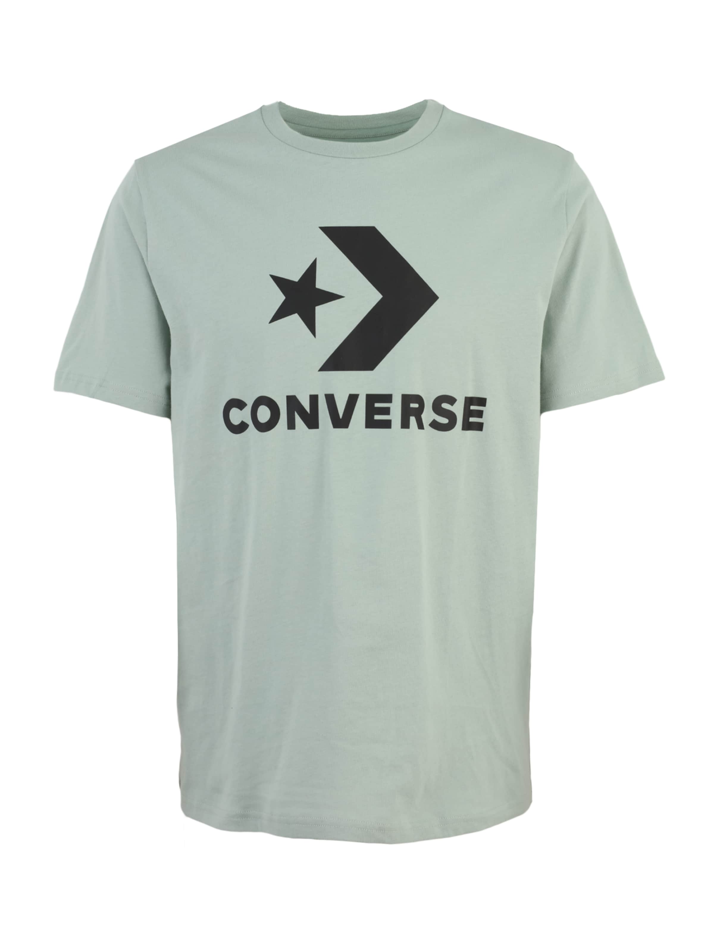 Tricou de la CONVERSE pe verde: față