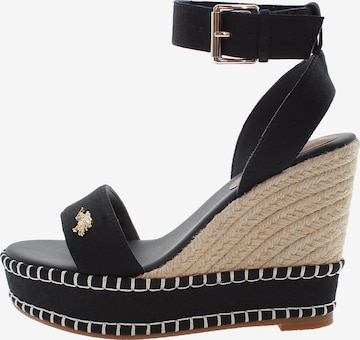 Sandalo 'Aylin' di U.S. POLO ASSN. in nero: frontale