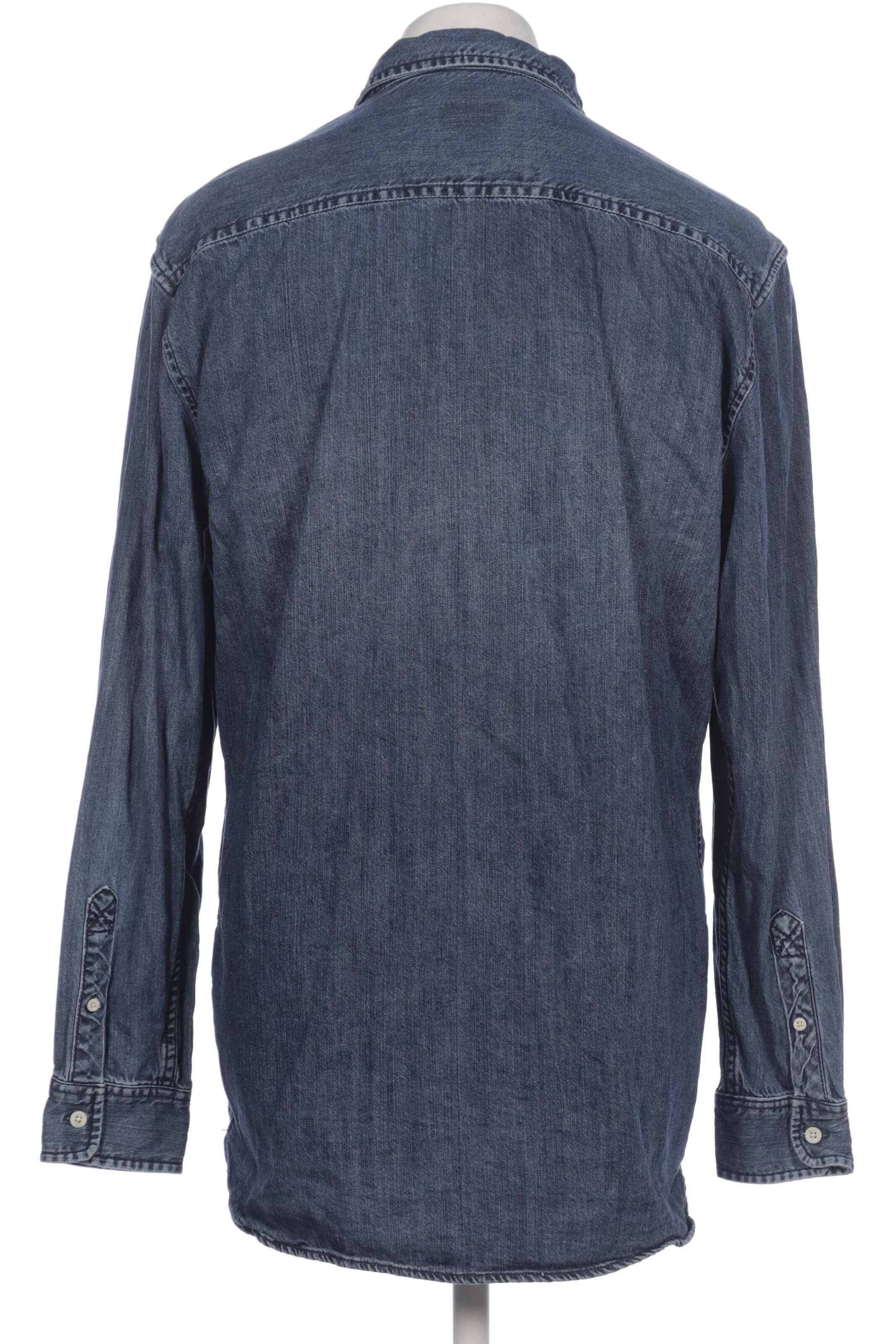 QUIKSILVER Button Up Shirt in L in Blue