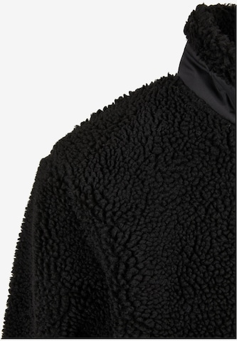 Urban Classics Fleece Jacket in Black