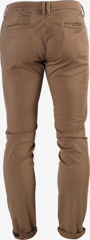 Le Temps Des Cerises Slim fit Chino Pants 'JAS3' in Green