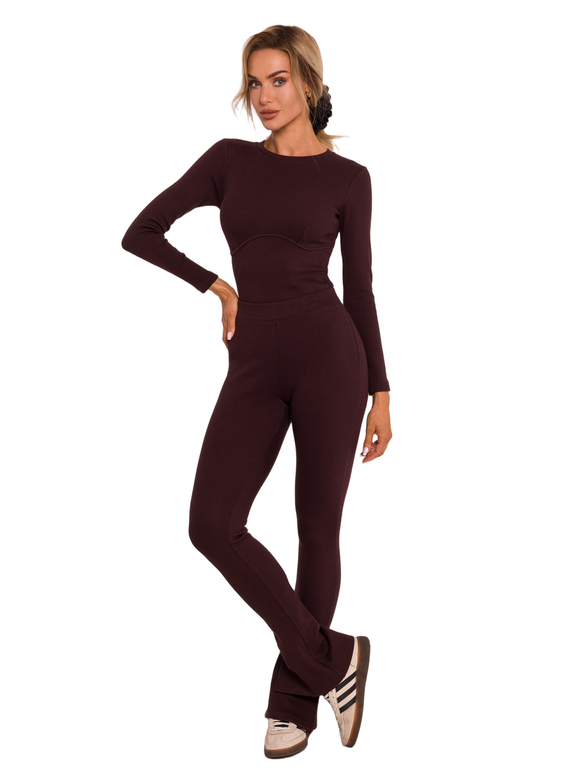 Skinny Leggings de la made of emotion pe maro
