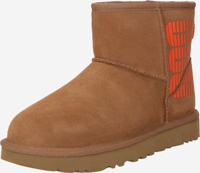 UGG Après-ski 'CLASSIC MINI' en pueblo / orange fluo, Vue avec produit