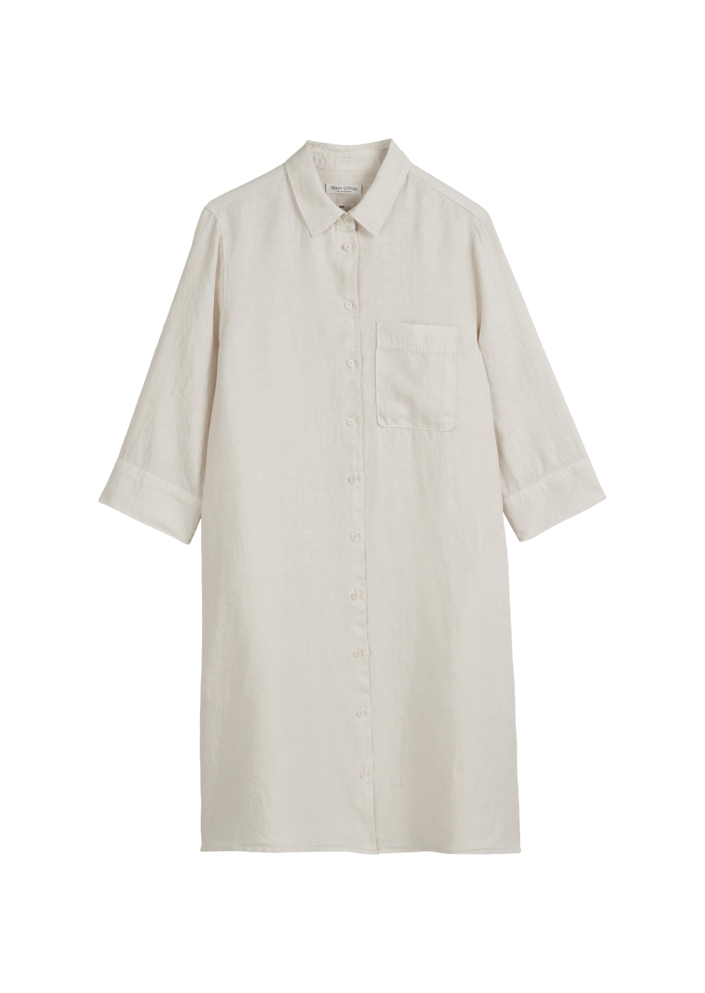 Marc O'Polo Shirt dress in Beige: front