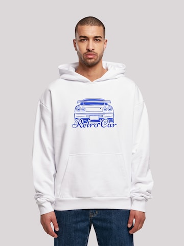 Pull-over 'Retro Car Japanese Streetstyle' F4NT4STIC en blanc : devant