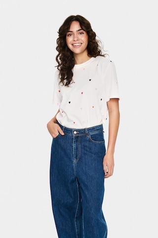 SAINT TROPEZ Shirt 'Johanna' in White: front