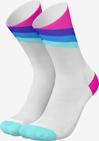 INCYLENCE Athletic Socks 'GRADES' in Pink: front