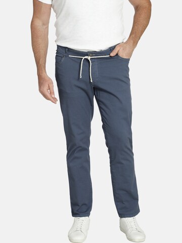 Charles Colby Regular Hose ' Baron Simson ' in Blau: Vorderseite