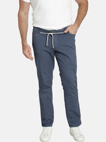 Charles Colby Regular Pants ' Baron Simson ' in Blue: front