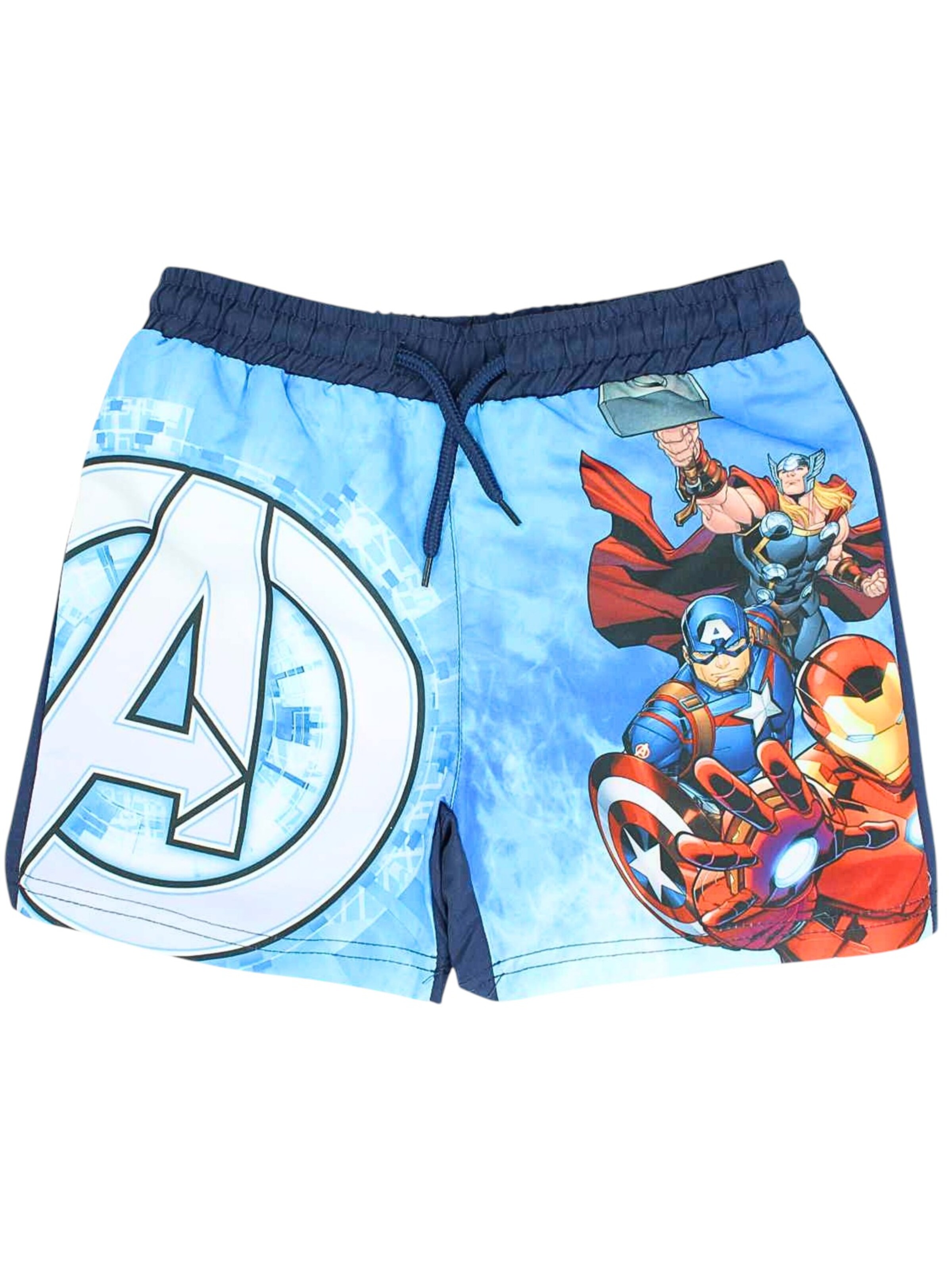 Marvel Avengers Board Shorts 'Avengers' in Blue: front