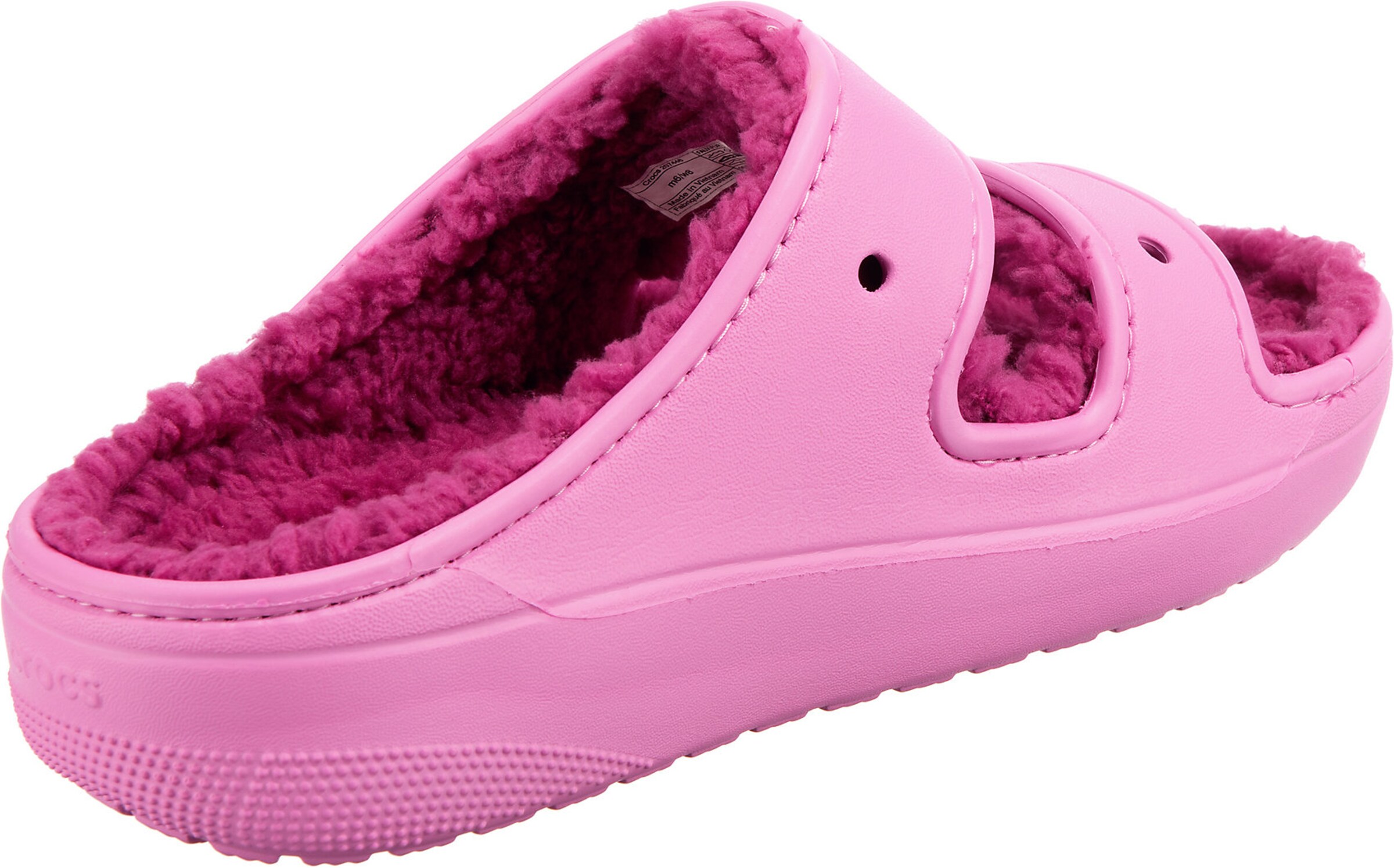 Crocs - Pantufa 'Classic Cozzzy' em rosa