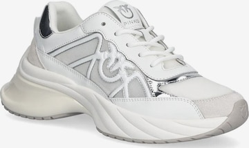 PINKO Sneaker low 'Ariel 33 - Sneaker Calf Leather/Net/Cow Suede' in Weiß: Vorderseite