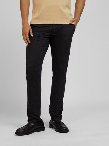 WOTEGA Slim fit Chino Pants 'Adriano' in Black