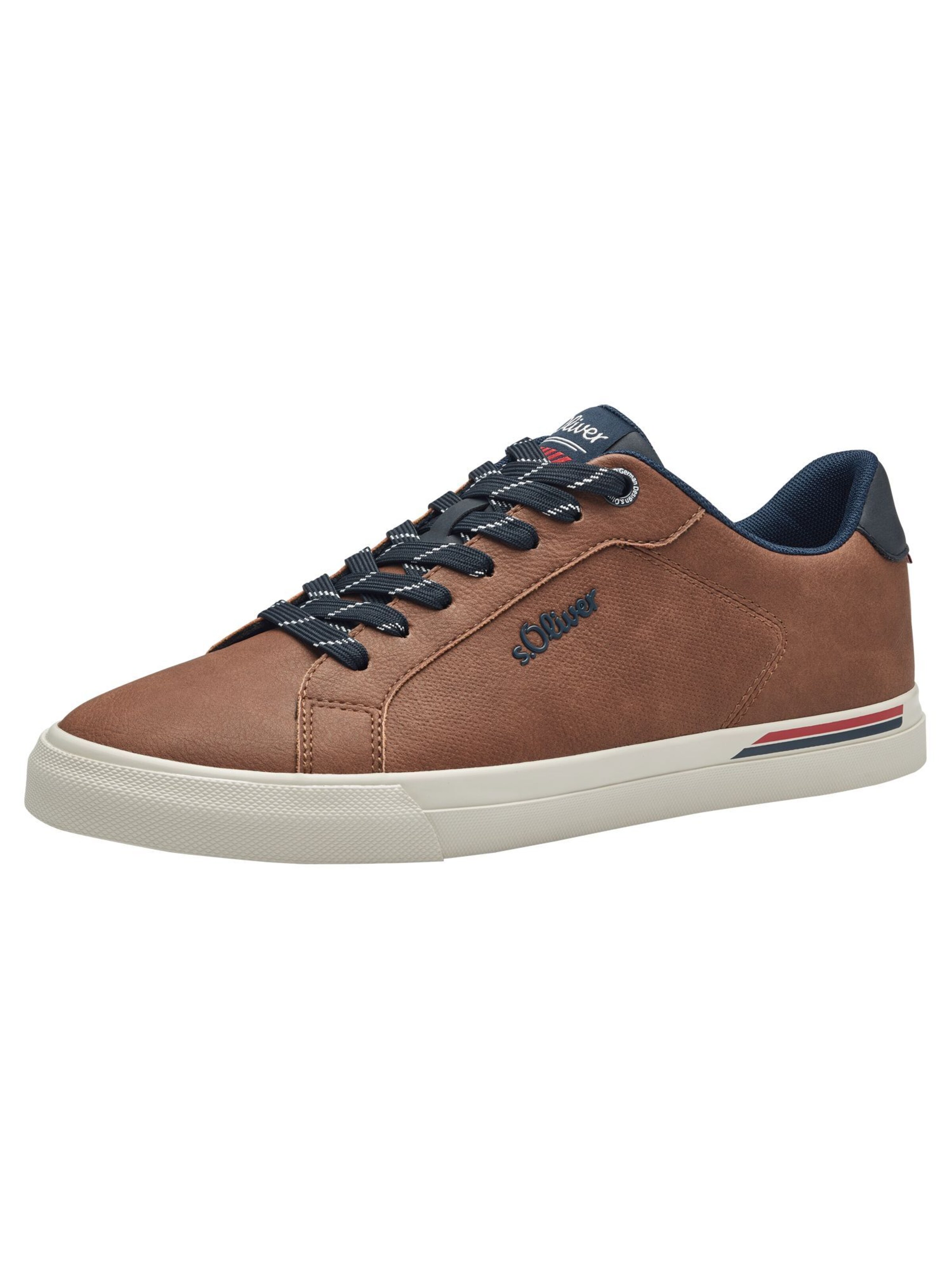 Sneaker bassa di s.Oliver in marrone: frontale