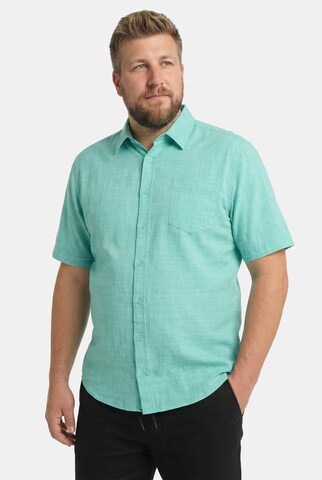 Men Plus Comfort Fit Hemd in Grün