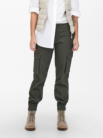 ONLY Cargo trousers in Green: front