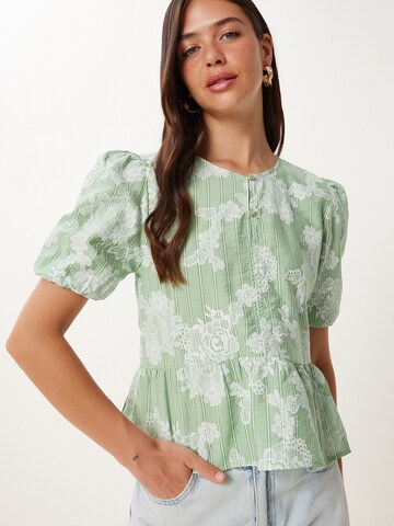 Happiness İstanbul Blus i grön