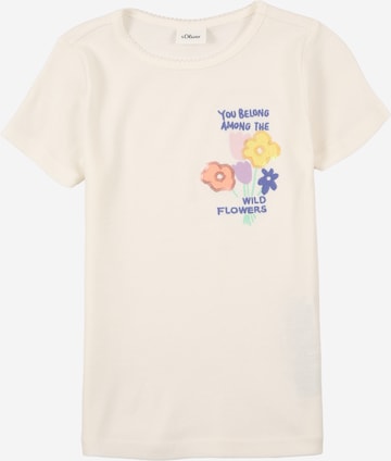 s.Oliver Shirt in Beige: voorkant