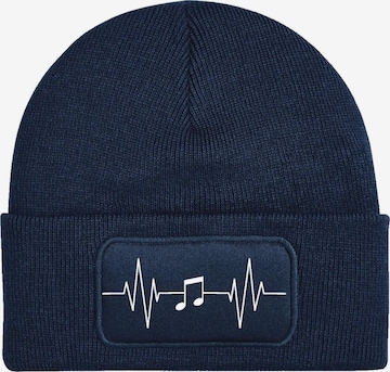 Youth Designz Mütze 'Heartbeat Musik' in Blau: Vorderseite