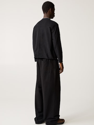 Pull&Bear Wide leg Byxa i svart